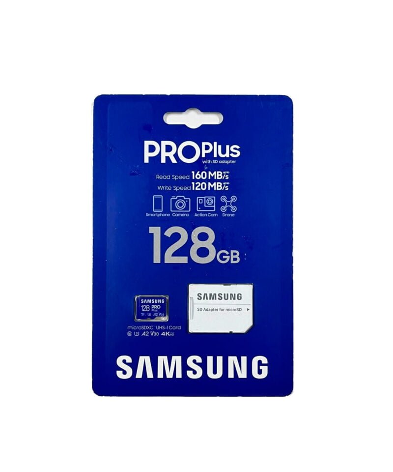 Blister tarjeta SD Samsung Pro plus de 128Gb